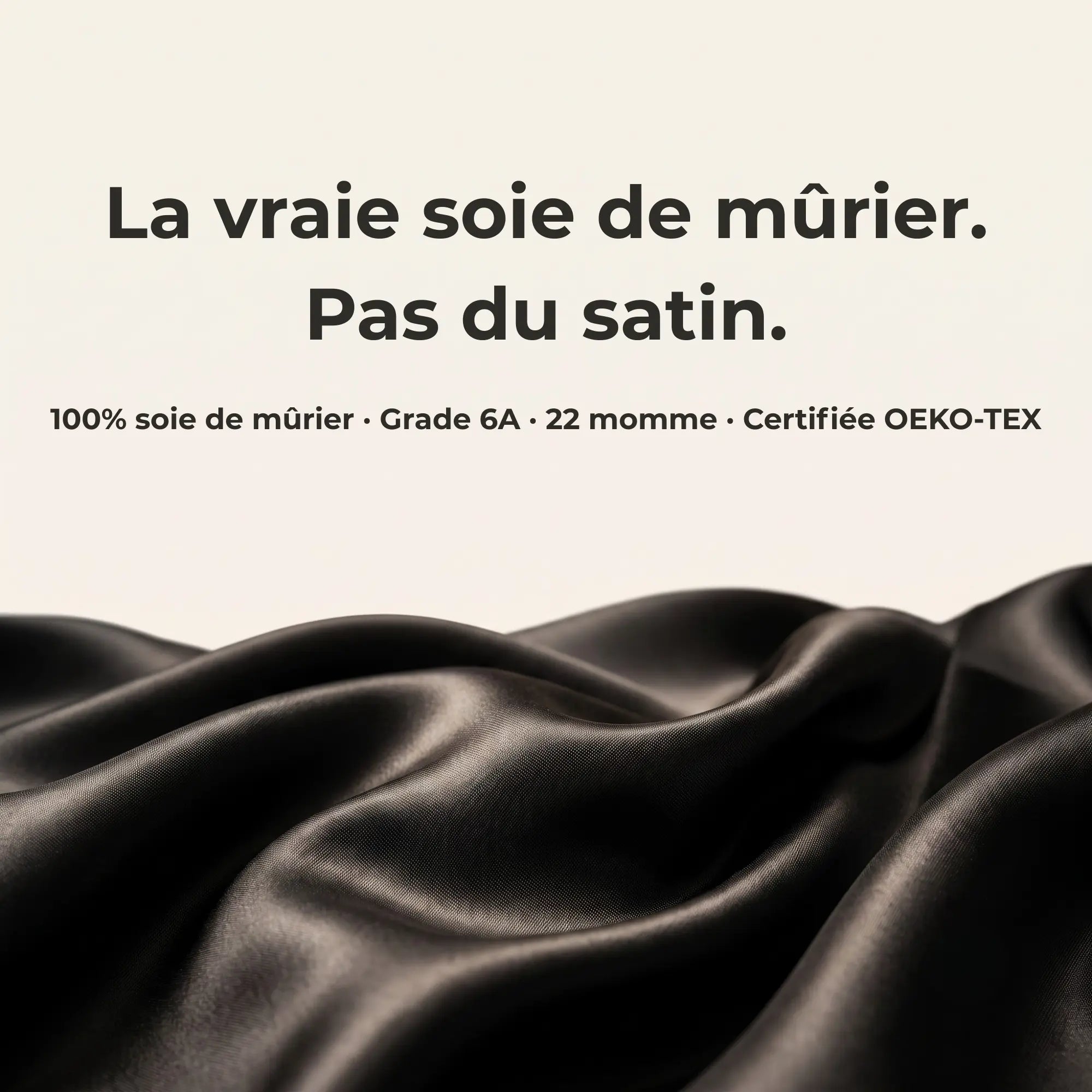 Taie d'oreiller en soie de mûrier | 22 momme | 50×70/60x60 cm