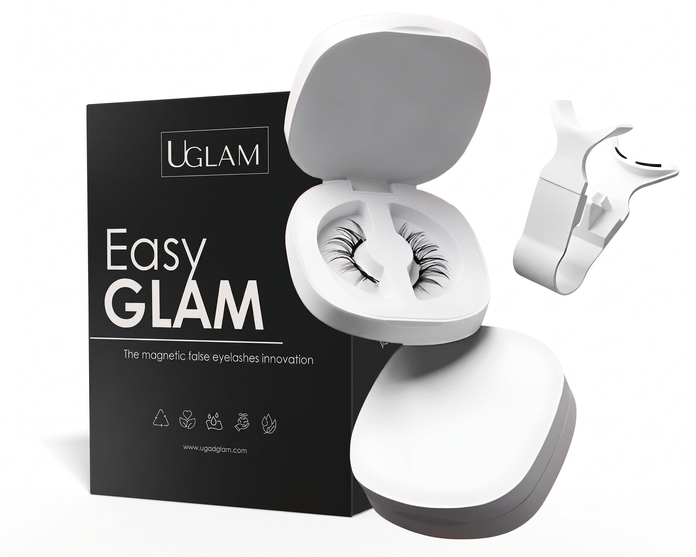 Reusable magnetic eyelashes | No glue needed