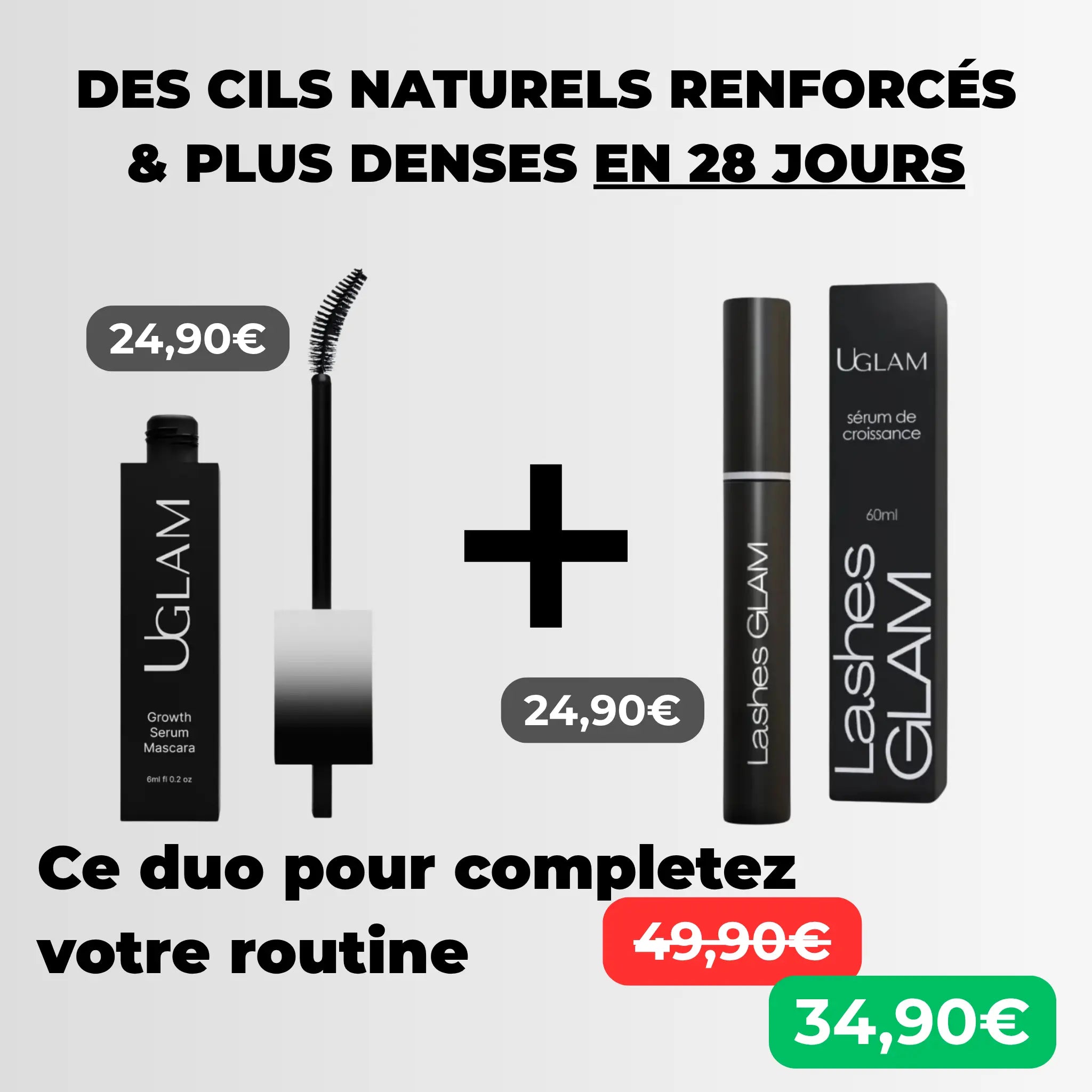 DUO Renfort & Densité (Mascara + Sérum)
