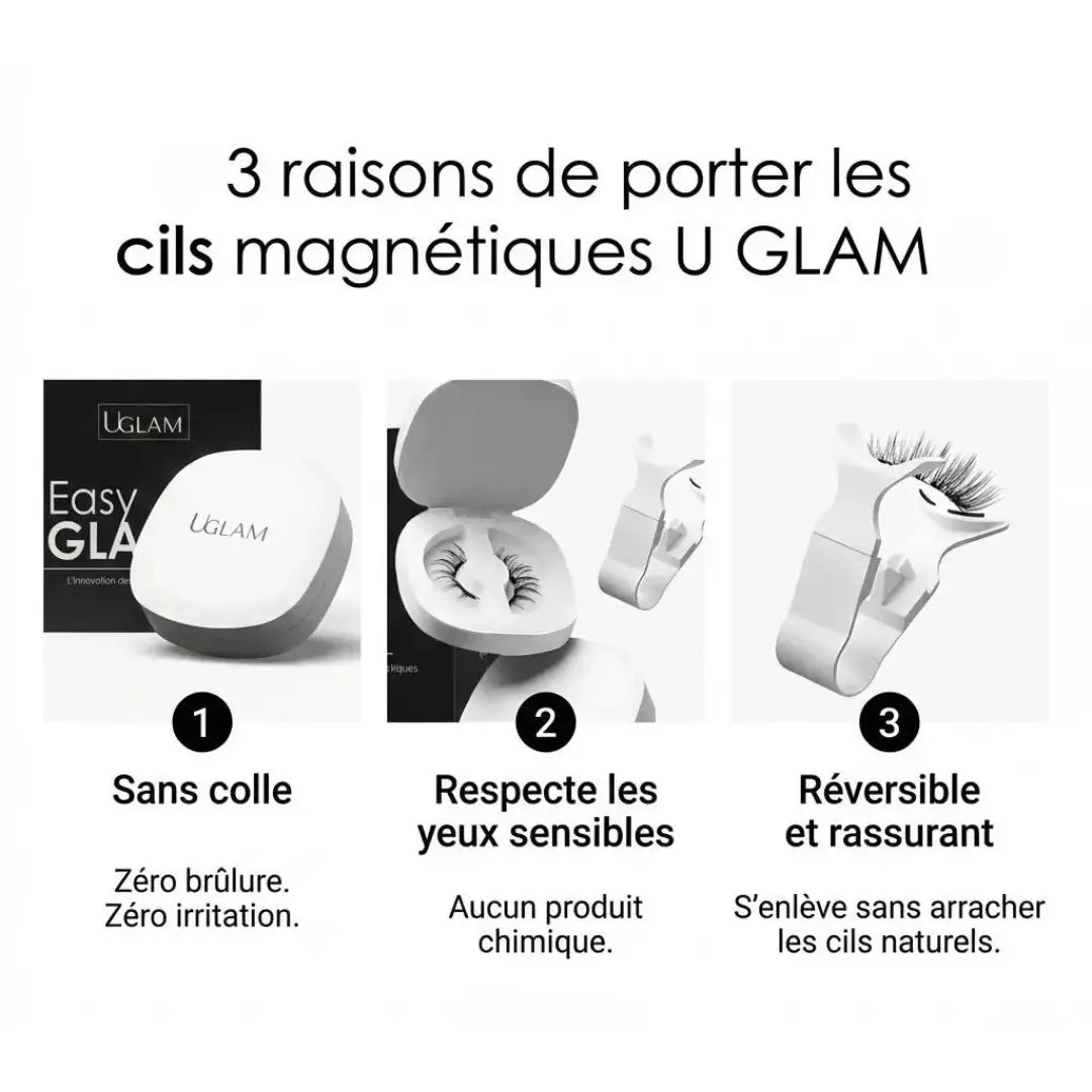 Cils magnétiques réutilisables | Pose sans colle