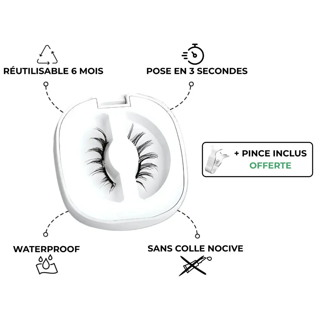 Cils magnétiques réutilisables | Pose sans colle